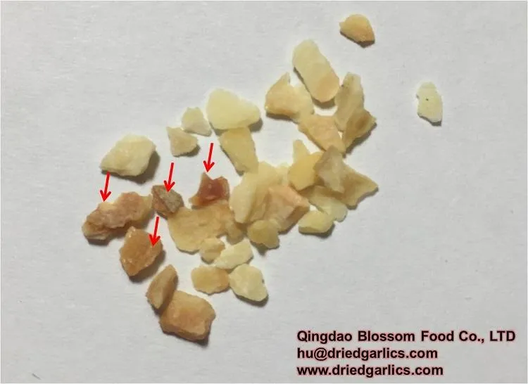 Scukrzania w odwodnionego czosnku granulat i czosnek suszone płatki